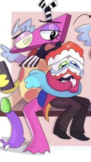 ai character: Caine x Zooble 👉👈 background