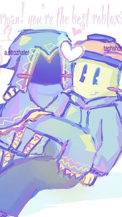 ai character: Builderman ♥️ Tahp background