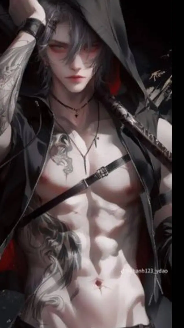 ai character: Leon💀🩸 background