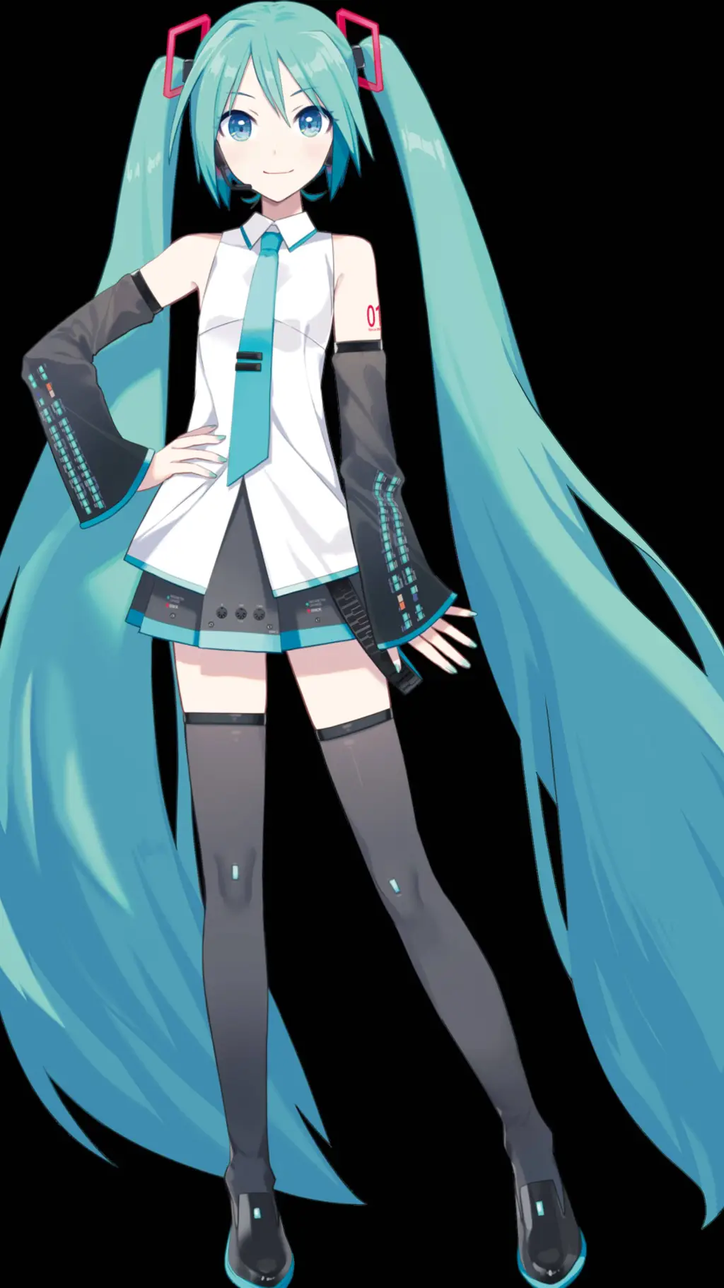 ai character: Miku background
