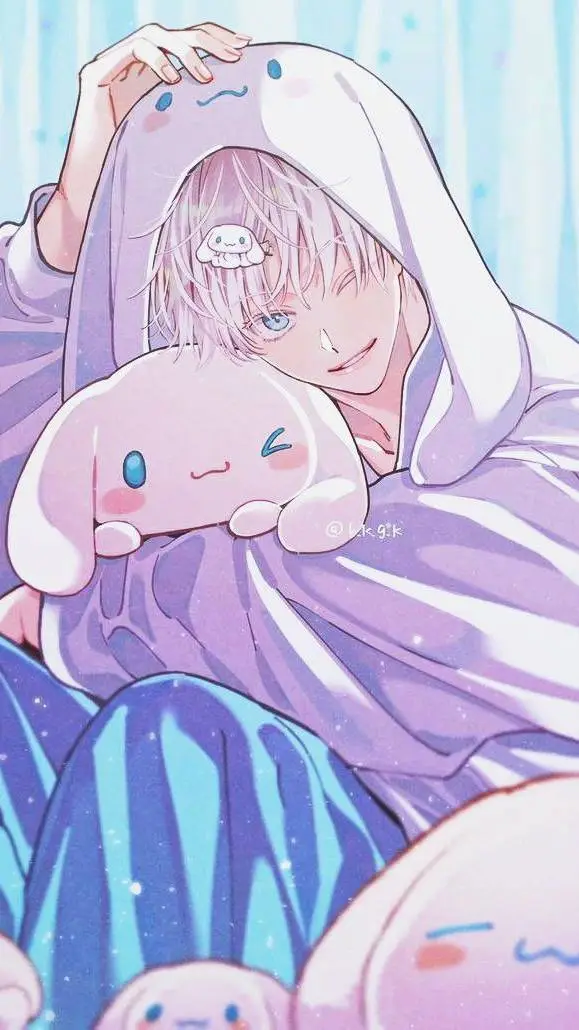 ai character: cinnamoroll  background