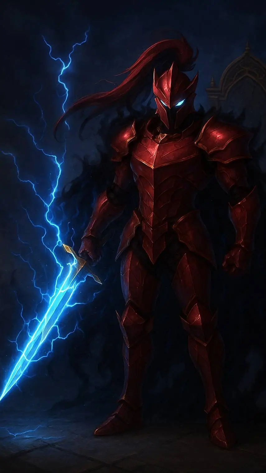ai character: Igris: el Carmesí background