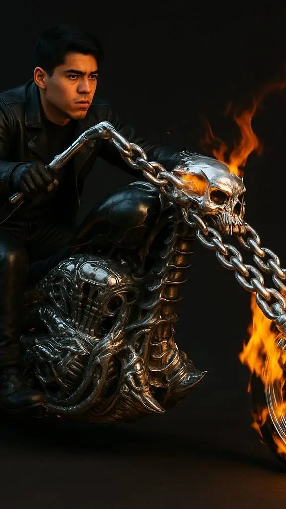 ai character: The Cursed Rider. background