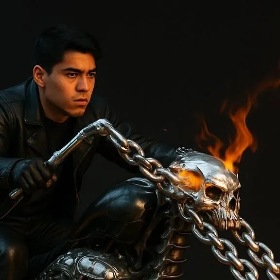 chat with ai character: The Cursed Rider.