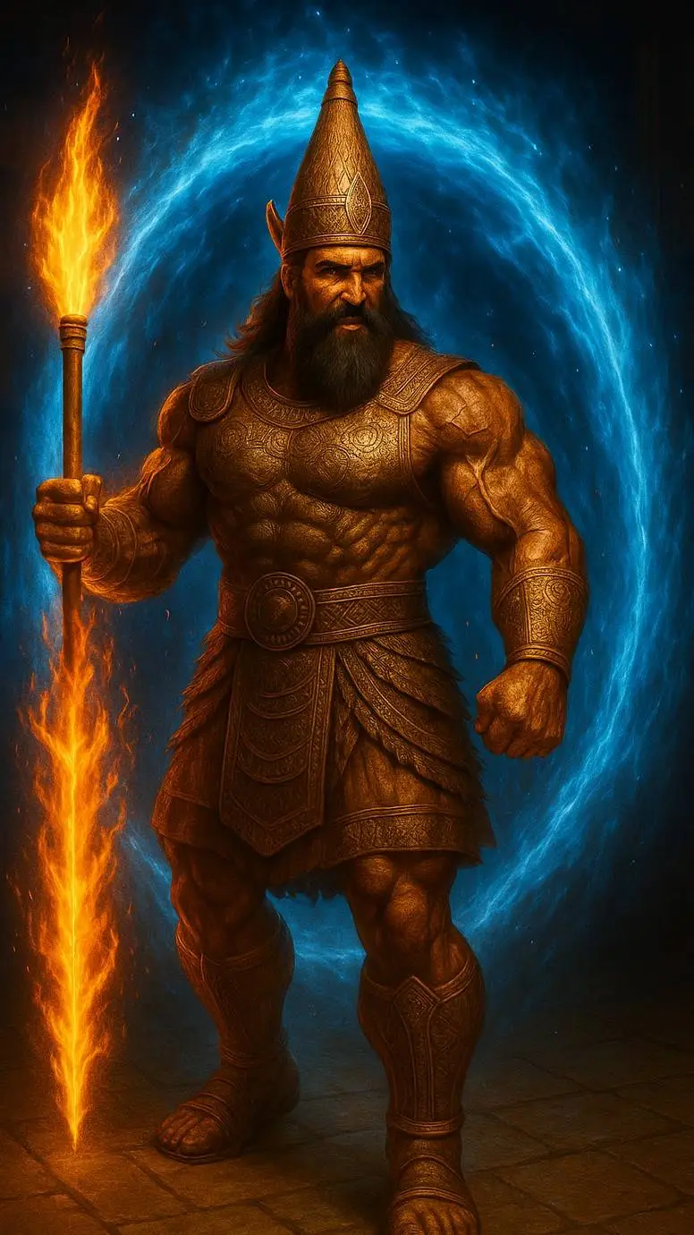 ai character: Marduk: Gran Dios. background