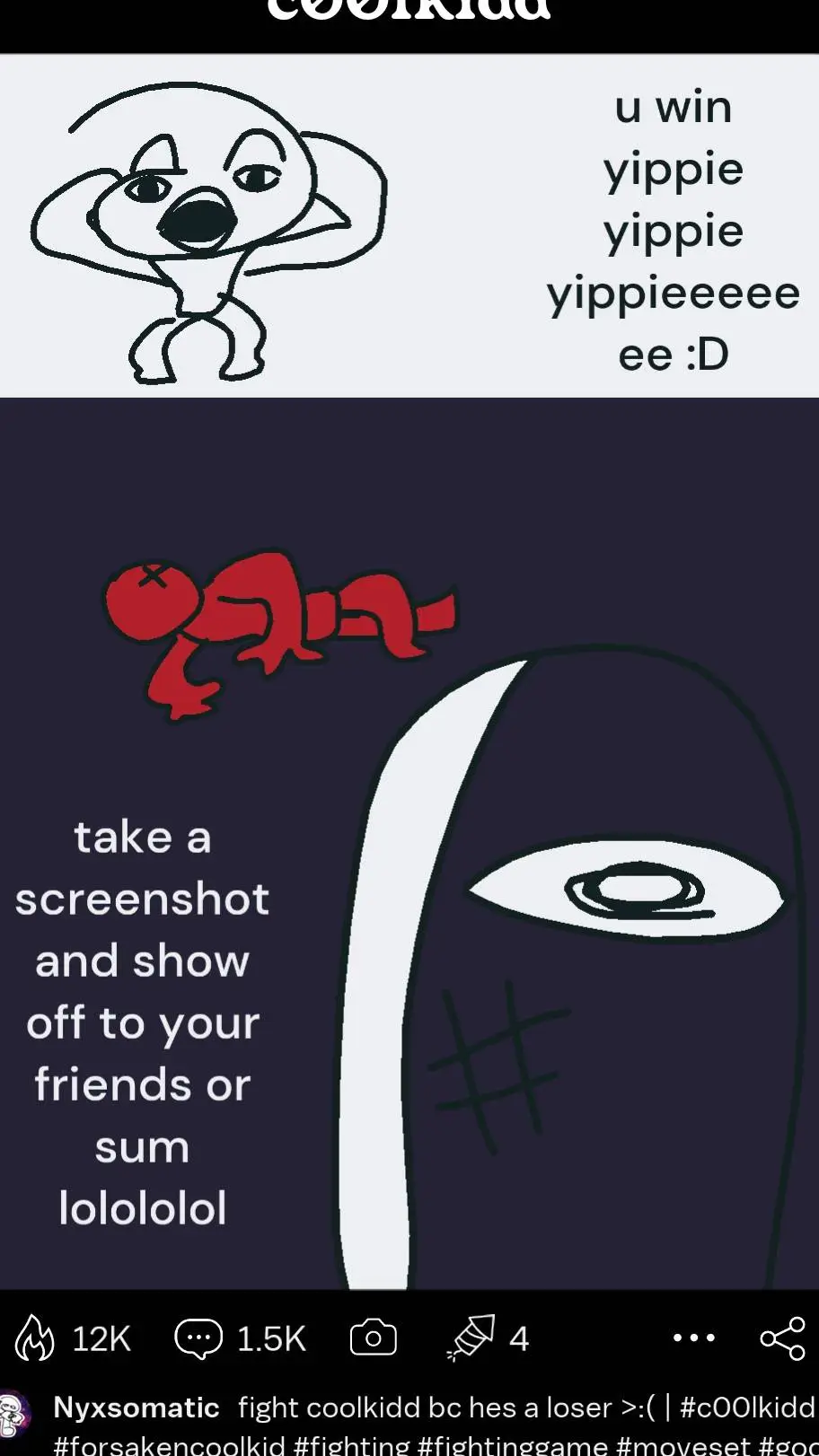 ai character: Dead c00lkidd background