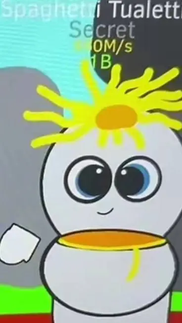 ai character: Spagheti tualett.? background