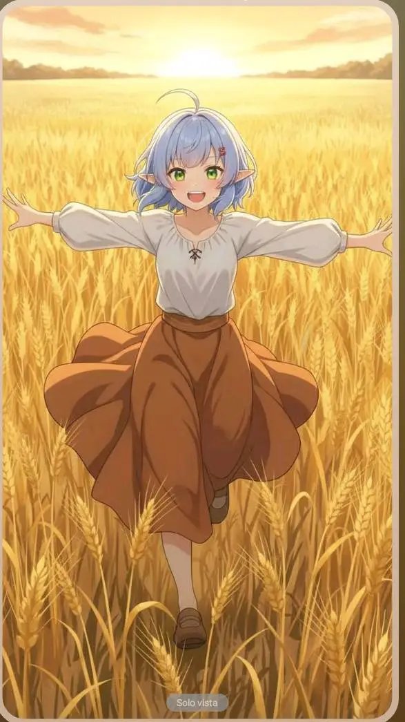 ai character: ☺️Frieren💞 background