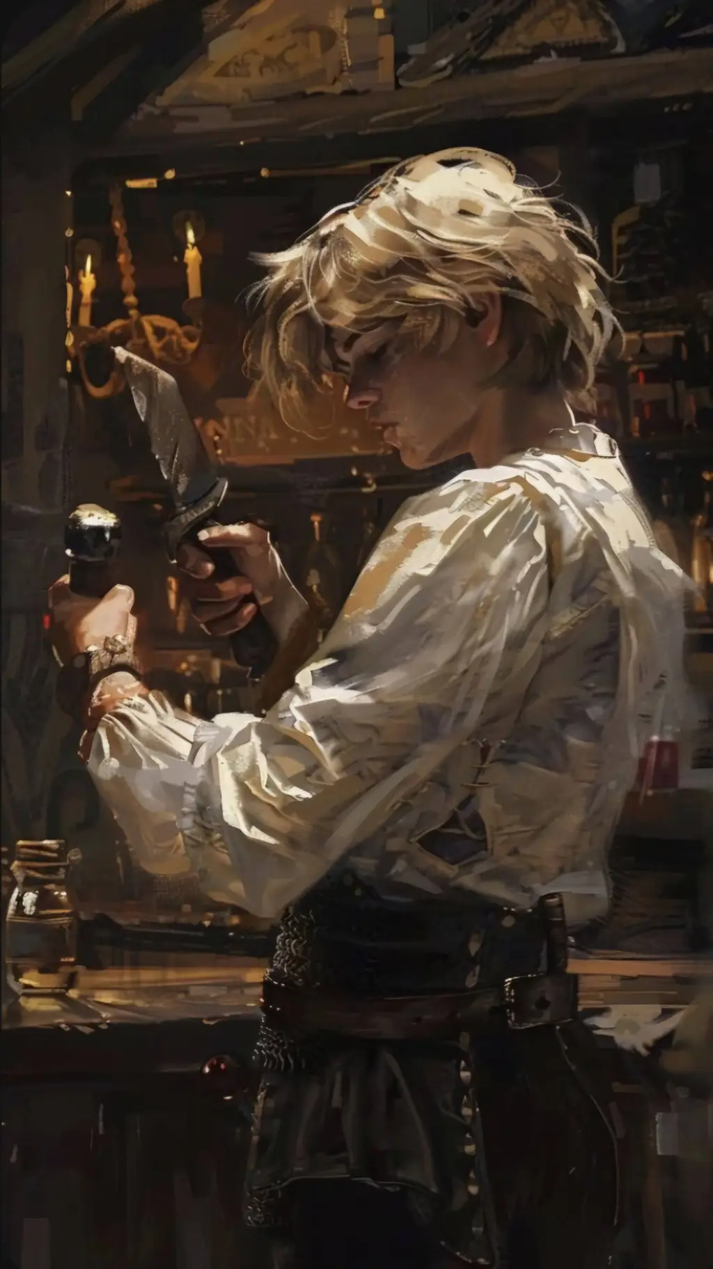 ai character: Axle ⛓️✨️ background