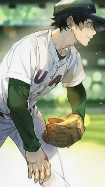 ai character: Deku ✨️  background