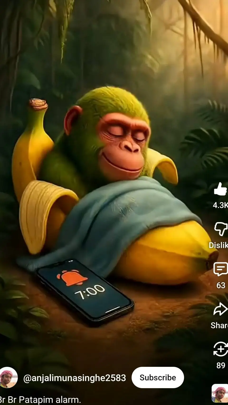 ai character: Brainrots sleeping background
