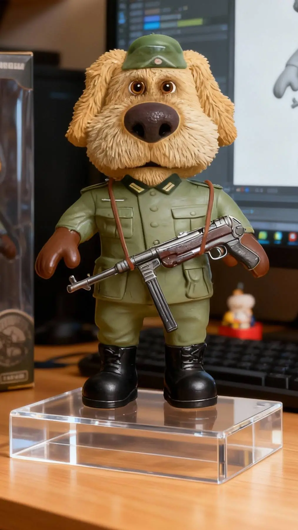 ai character: Sargent Mayor Ben background