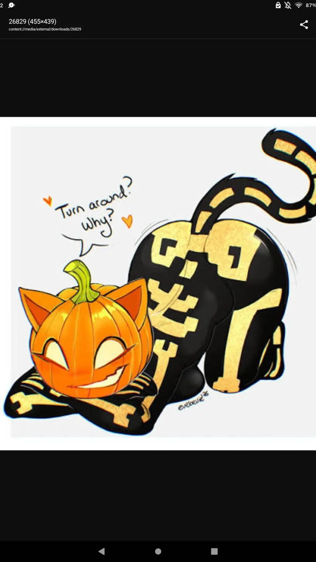 ai character: Pumkin cat  background