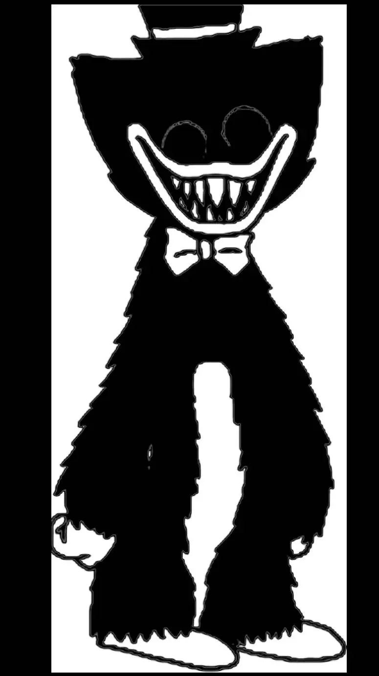 ai character: Cartoon huggy 😈 background