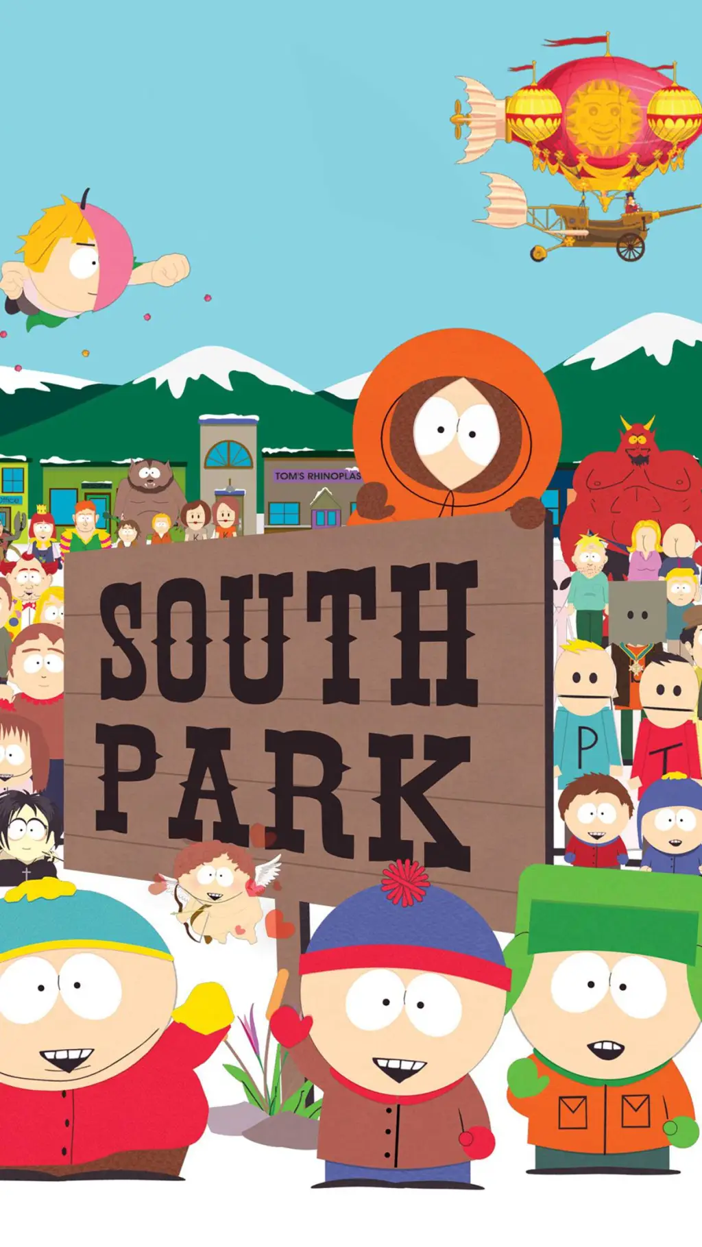 ai character: South Park  background