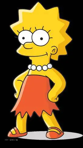 ai character: lisa simpson  background