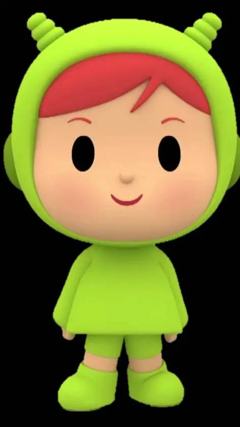 ai character: nina de pocoyo background