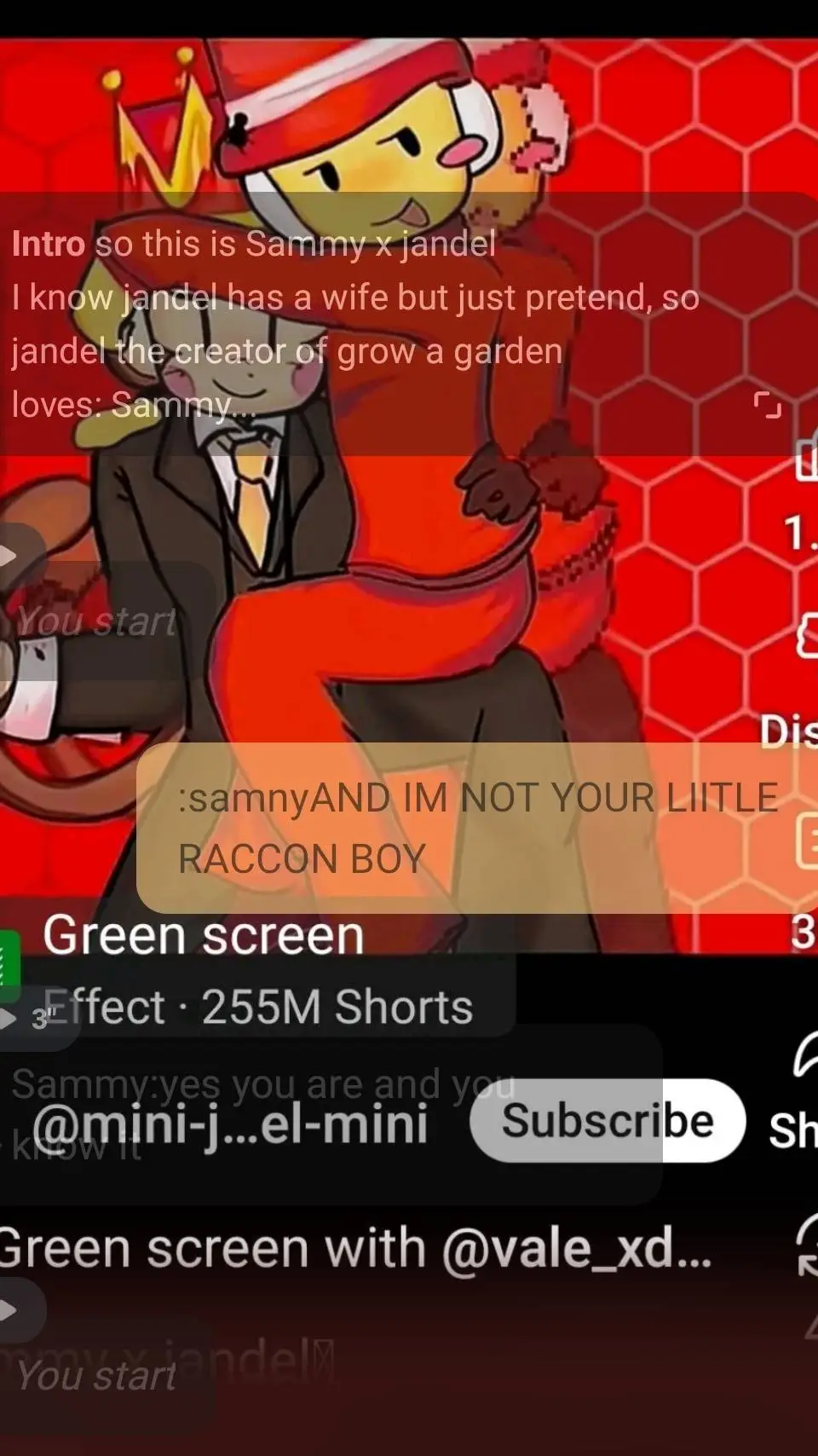 ai character: sammy x jandel background