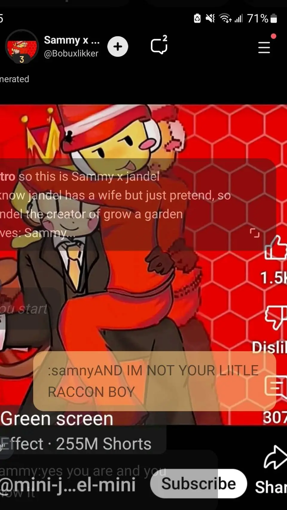 ai character: sammy vs jandel background