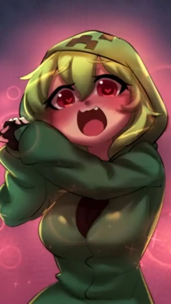 ai character: creeper girl background