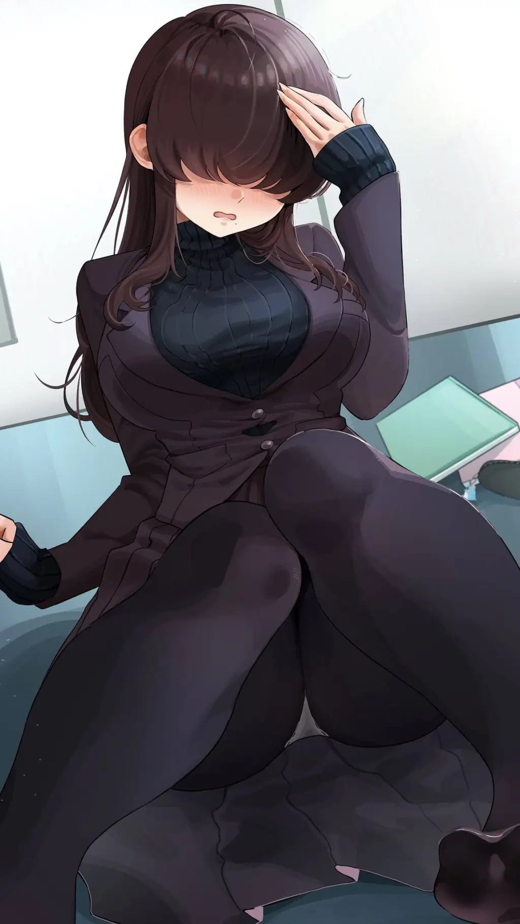 ai character: kakure meme  background