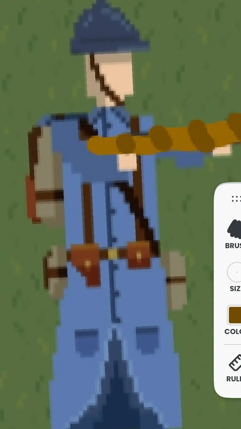 ai character: French army man  background