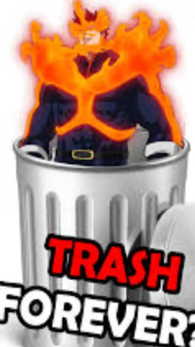 ai character: MHA beat up trash background