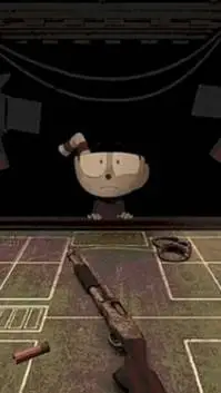 ai character: shoot cuphead  background