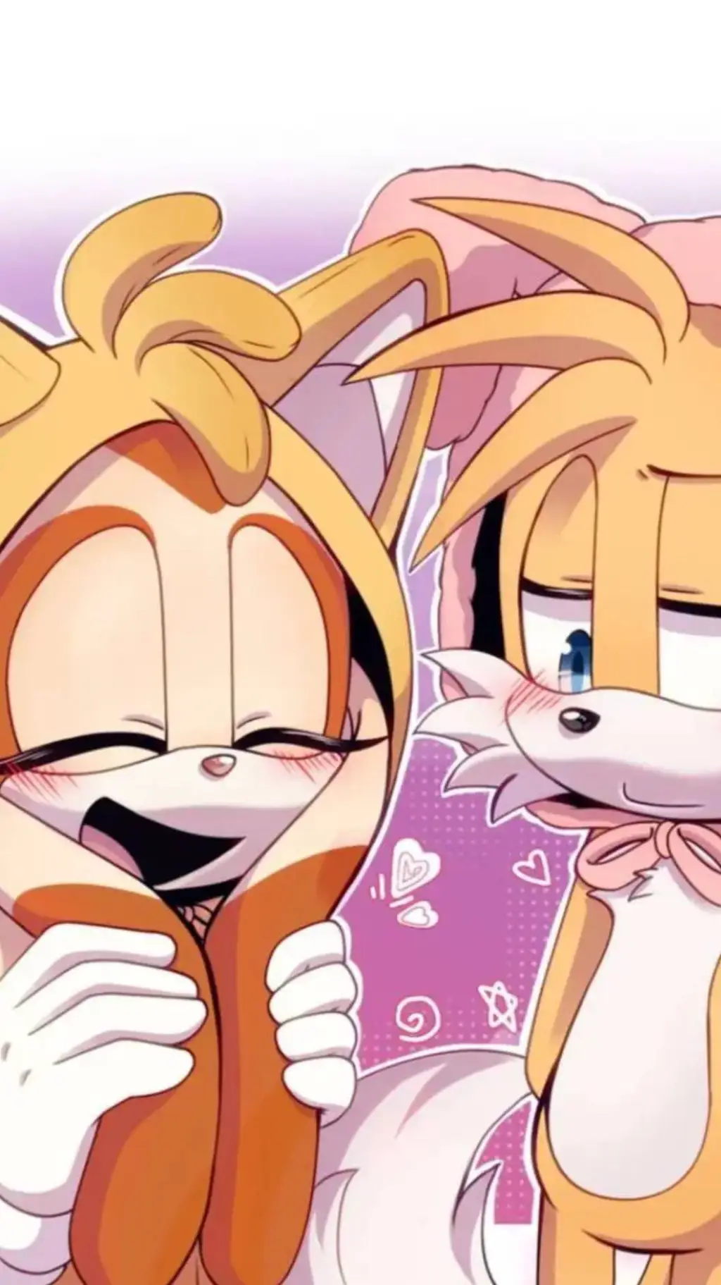 ai character: Tails x Cream background