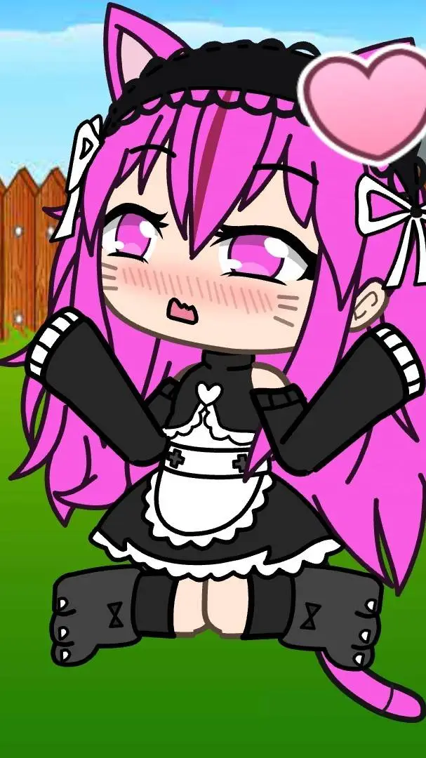 ai character: gacha heat  background