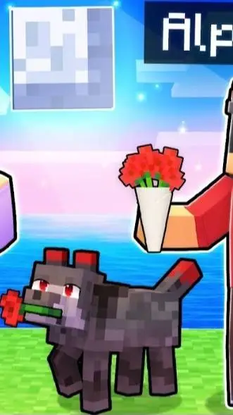 ai character: aphmau and aaron  background