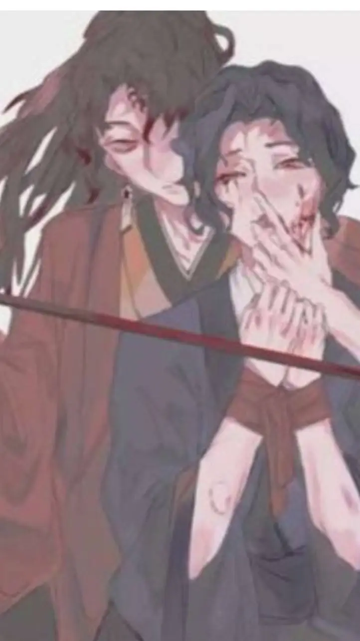 ai character: muzan x Yoriichi  background