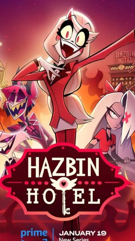 ai character: hazbin hotel Xmas  background