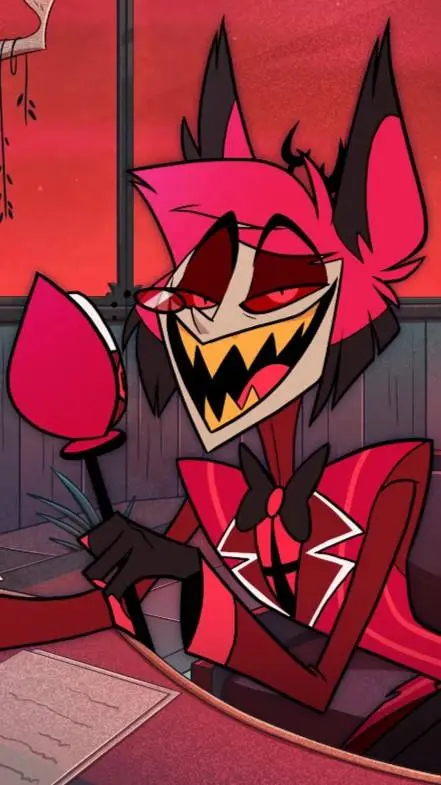ai character: AlastorHazbinHotel background