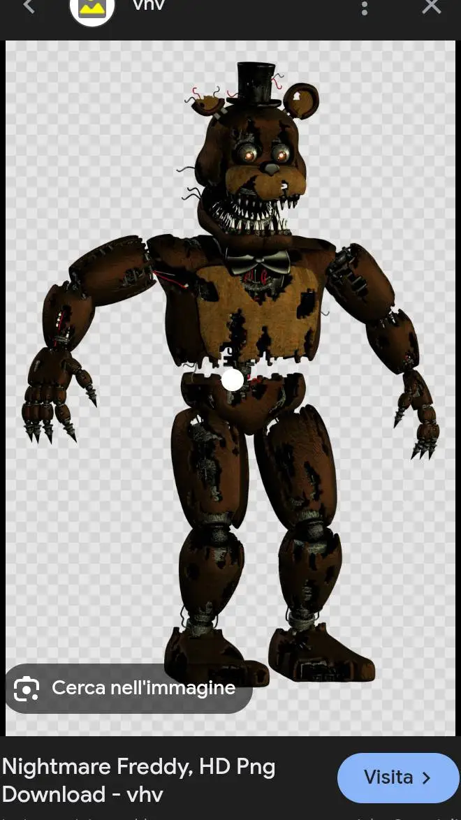 ai character: Nightmare Freddy background