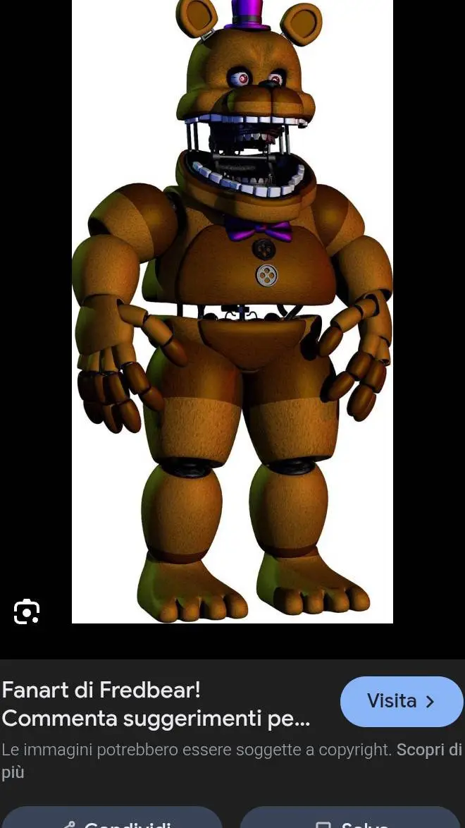 ai character: Fredbear  background
