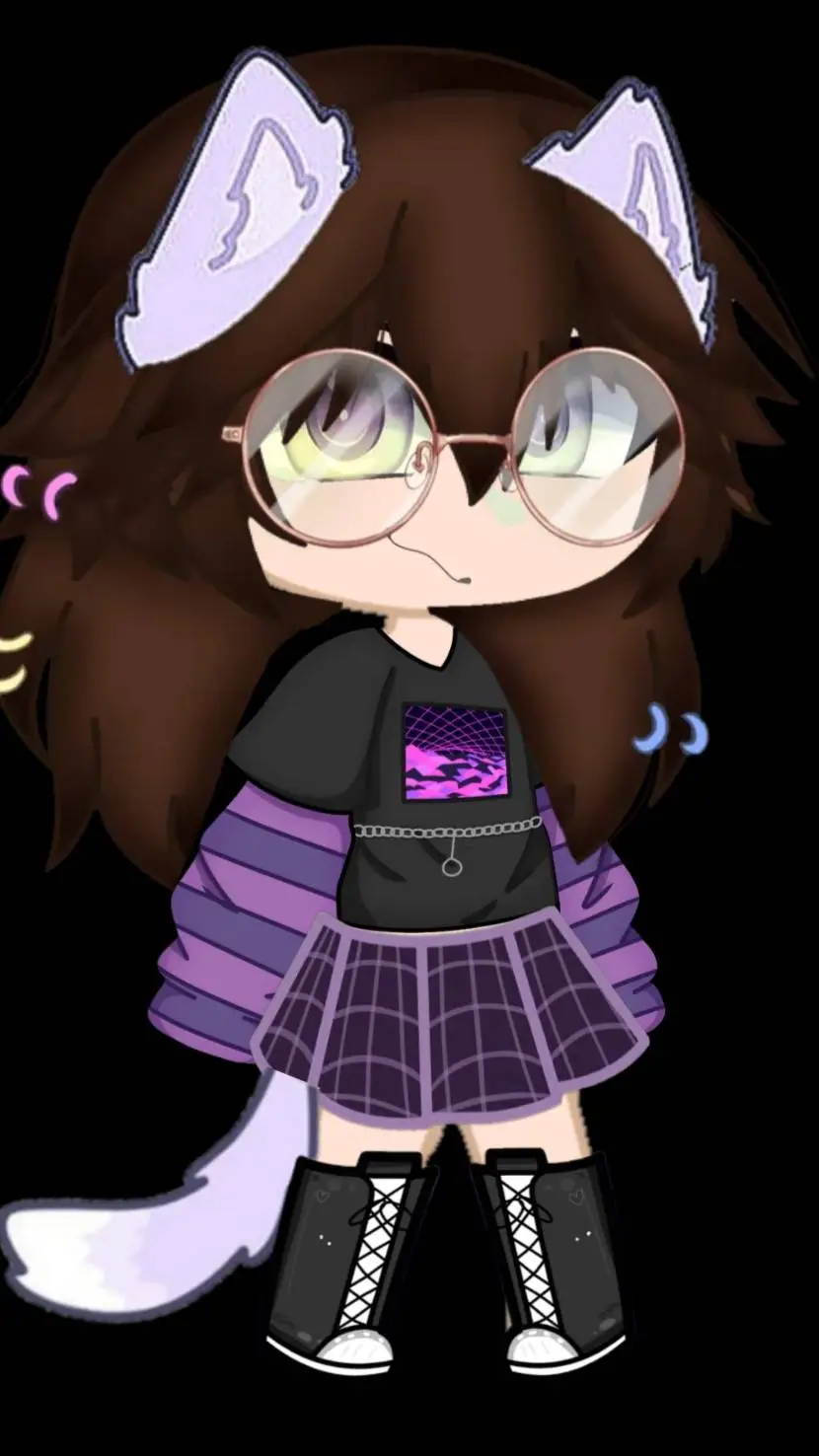 ai character: Violet  background