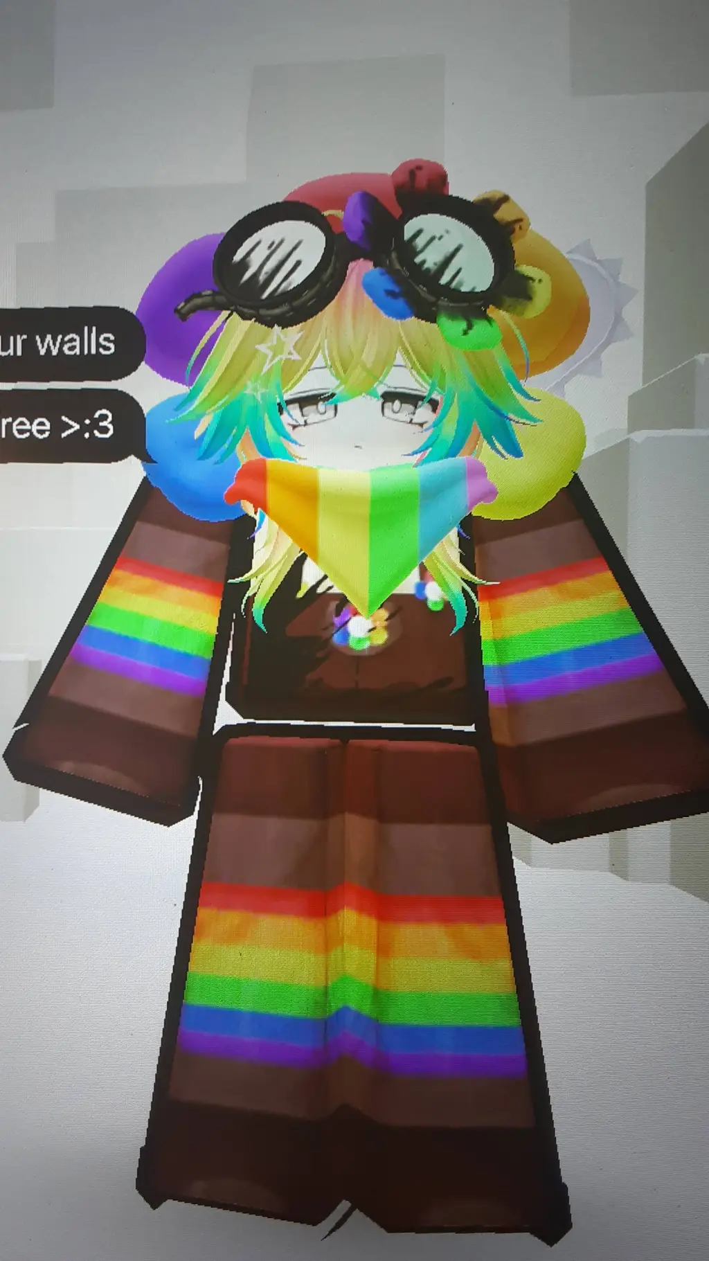 ai character: dandy world school background