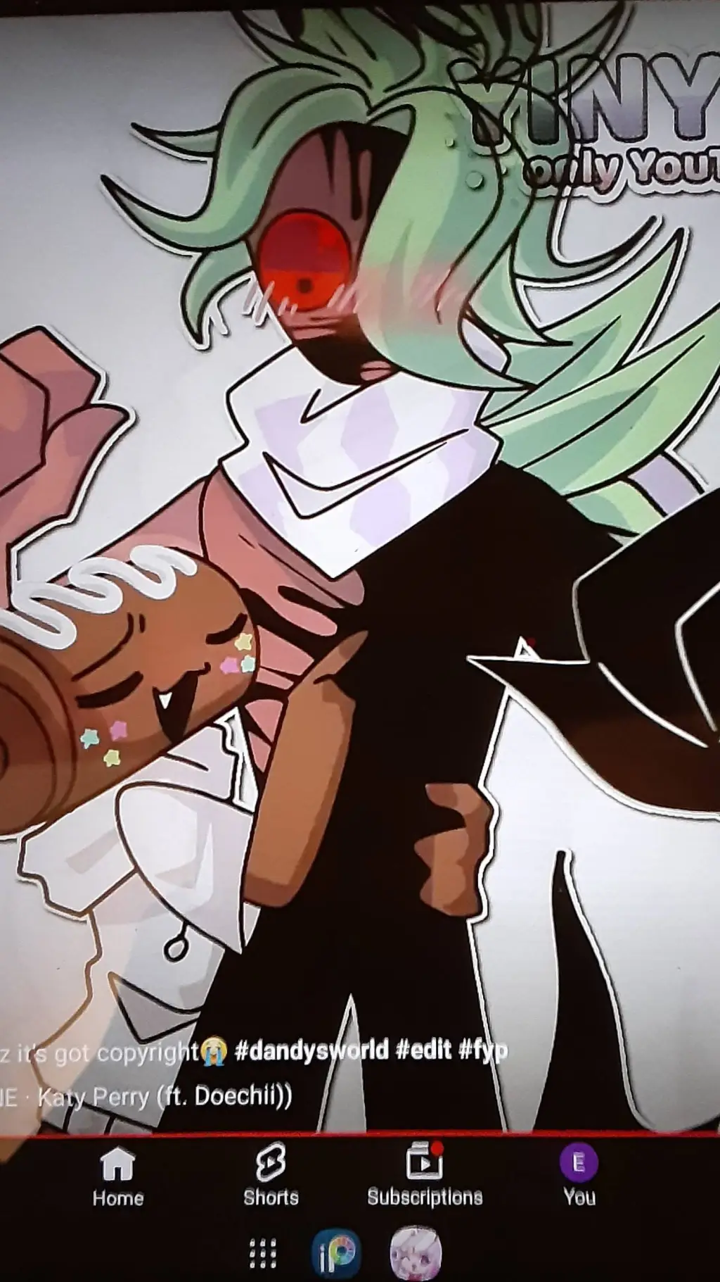 ai character: fruitcake  background