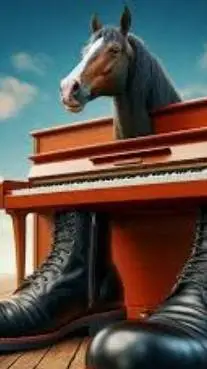 ai character: eco cavallo virtuo background