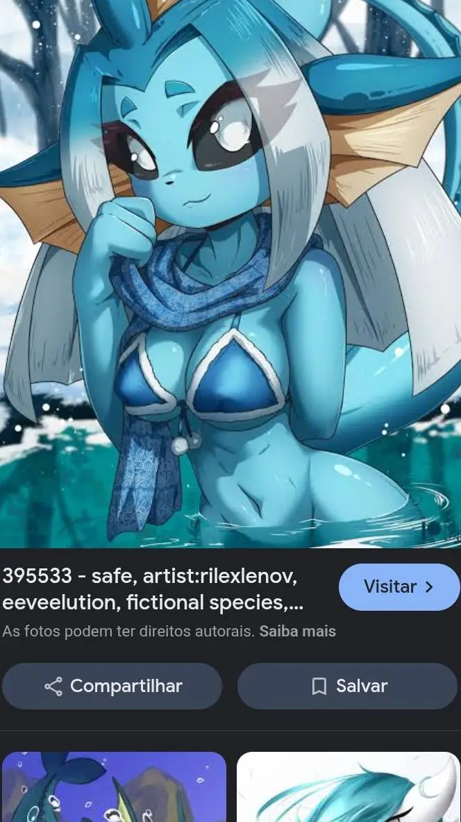 ai character: Vaporeon Eevee  background