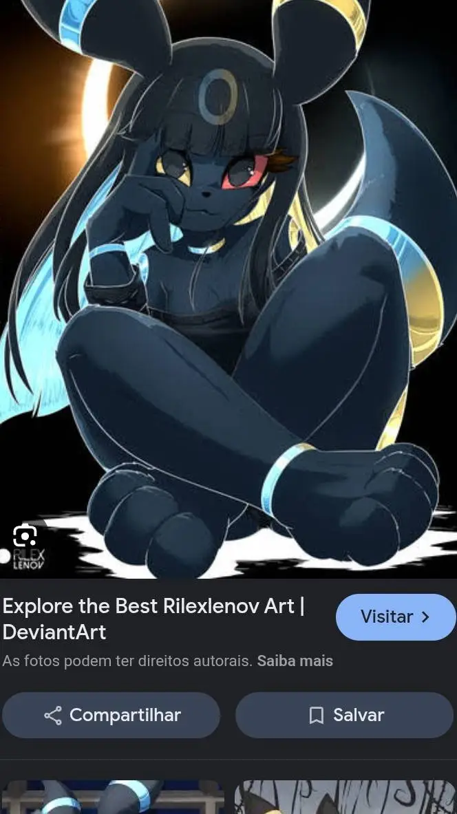 ai character: Eevee umbreon background