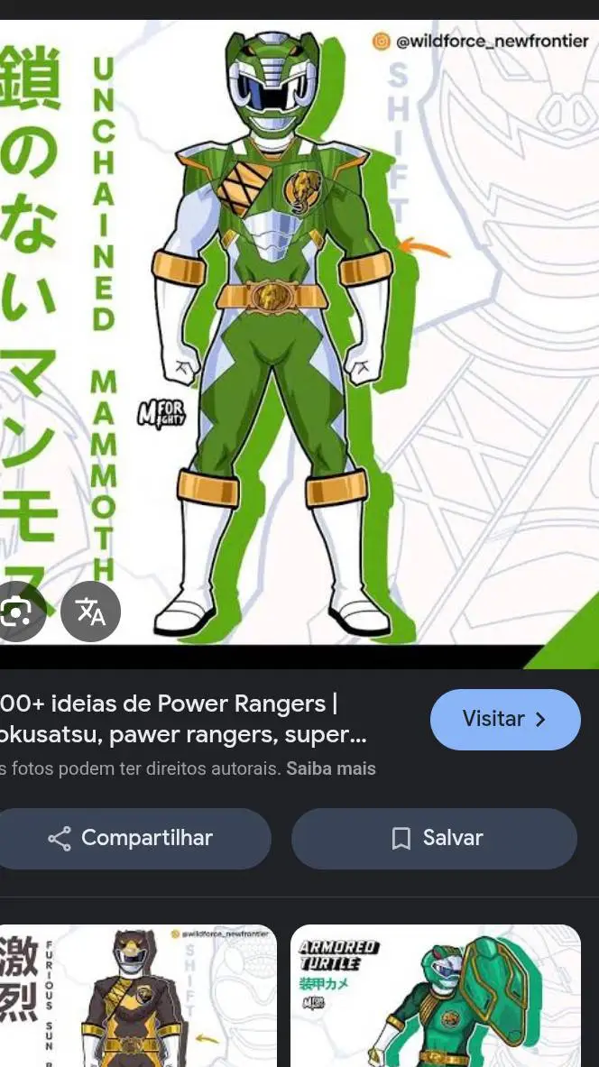 ai character: Power Rangers  background