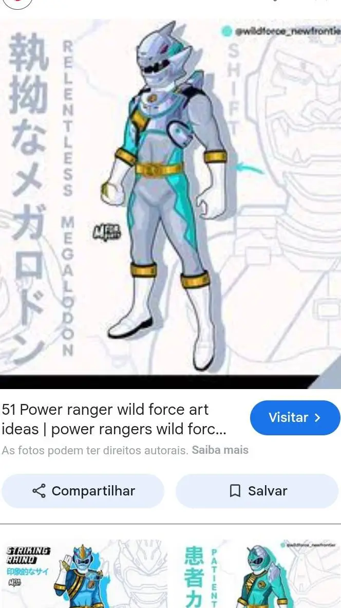 ai character: Power Rangers 🦈 background