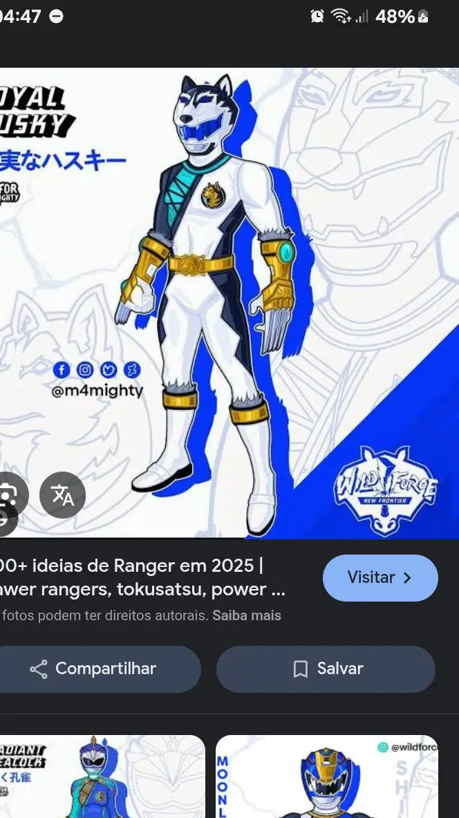 ai character: Power Rangers  background