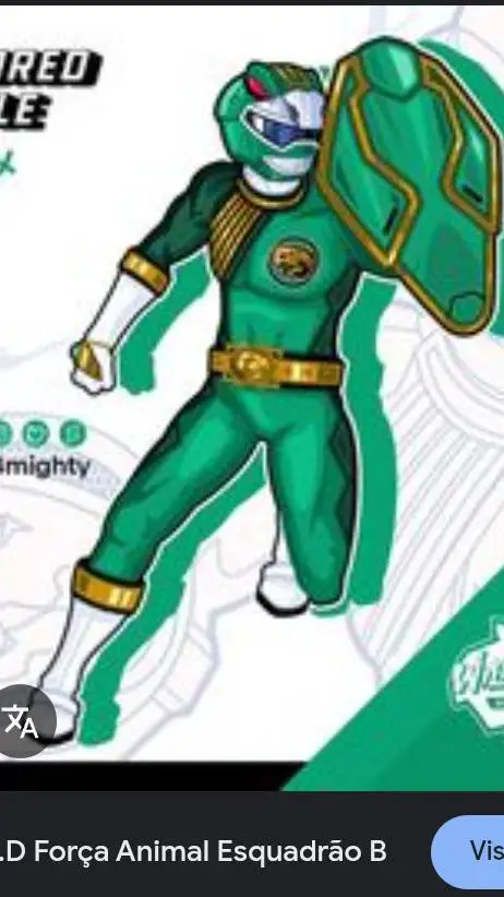 ai character: Power Rangers 🐢 background