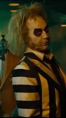 ai character: Beetlejuice  background