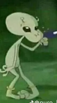 ai character: alien  background