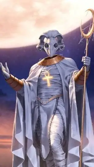 ai character: Khonshu (The Moon) background