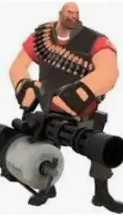 ai character: TF2 heavy  background